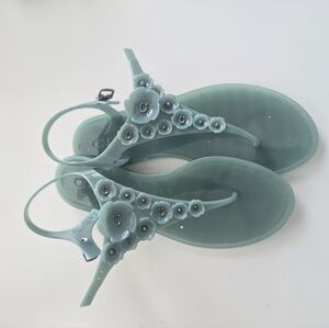 COACH rose jelly sandal